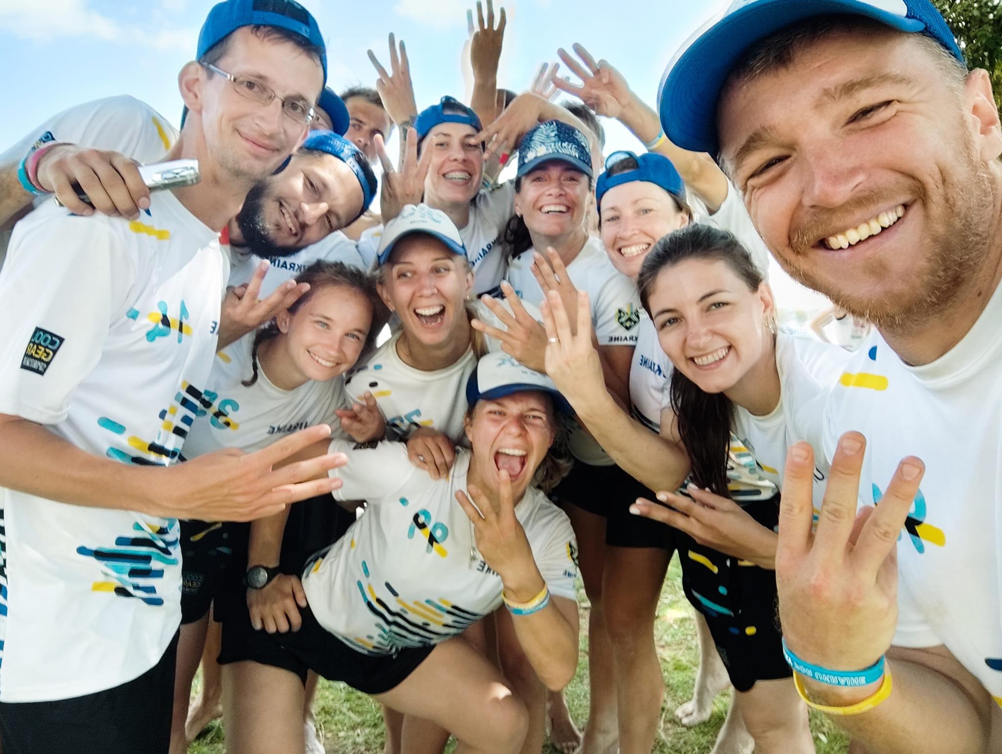 UkrMix bronze medal moment at the European Beach Ultimate Championship 2023