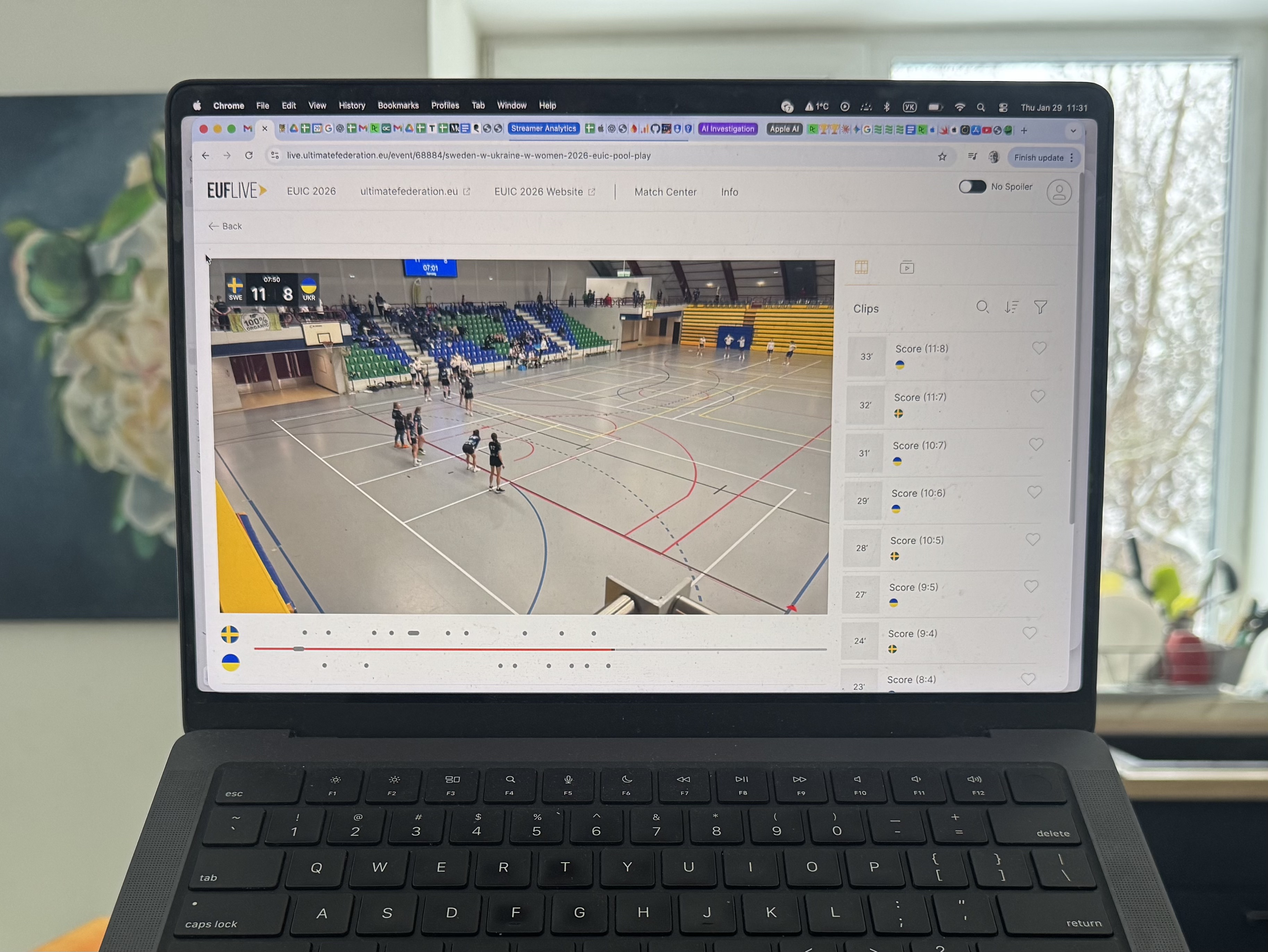 Other Ukrainian ultimate teams streaming games