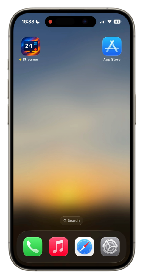 Open the App Store app on iPhone