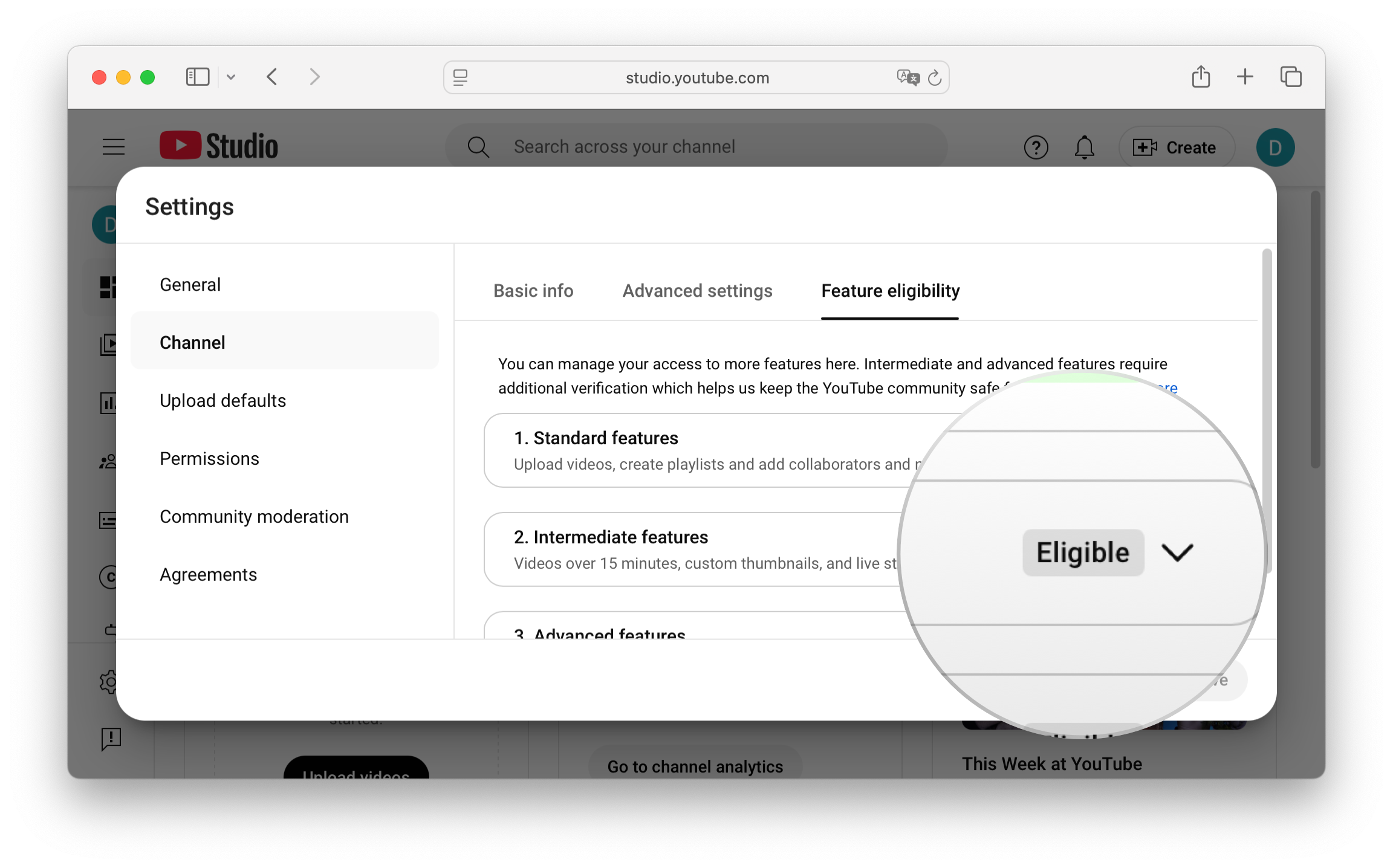 How to Enable YouTube Channel for Live Streaming. Intermediate channel features